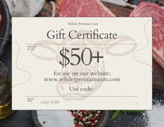 Rehder Premium Cuts Gift Cards